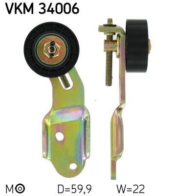 Galet tendeur de courroie d'accessoire SKF ref. VKM 34006